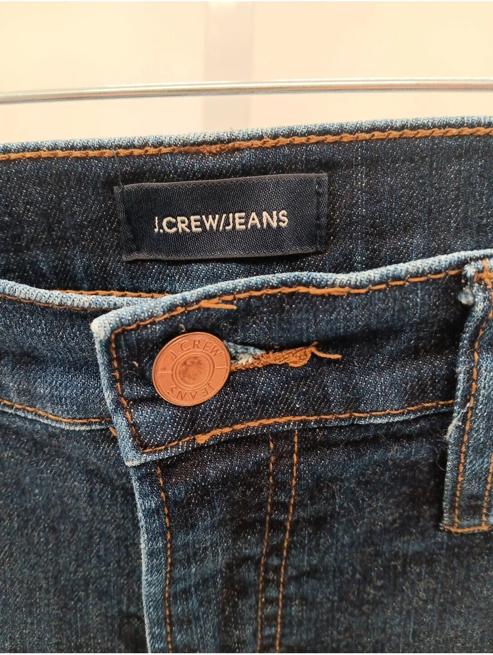 J.Crew Jeans Women's 31 Blue Denim Stretch Mid Rise Dark Wash Casual Preppy
